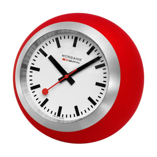 Rote Tisch-Uhr, 60 mm, Frontansicht