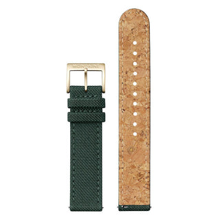 Classic, 36 mm, Waldgrüne goldene Uhr, A660.30314.60SBS, Vorder- und Rückansicht des Armbands