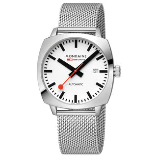 Grand Cushion Automatik, Edelstahl, 39 mm, Frontansicht
