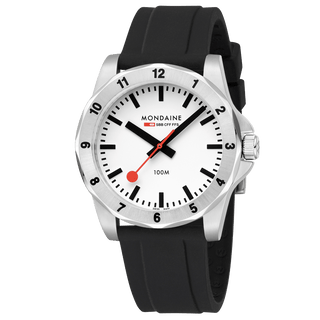 Numeri, Schwarzes Silicon, 42 mm	, Frontansicht