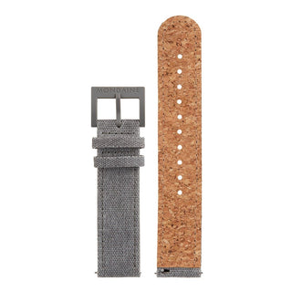 Textil Armband mit Korkfütterung, 20mm, FTM.3120.80H.K