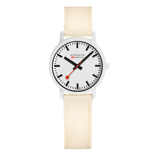 essence white, 32mm, nachhaltige Uhr für Damen, MS1.32111.LT
