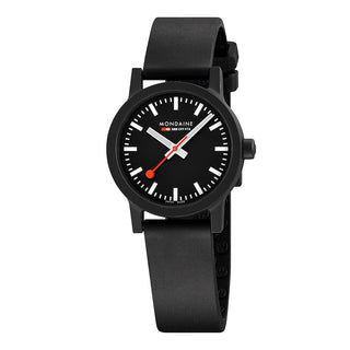essence black, 32mm, vegane, nachhaltige Uhr, MS1.32120.RB, Front view