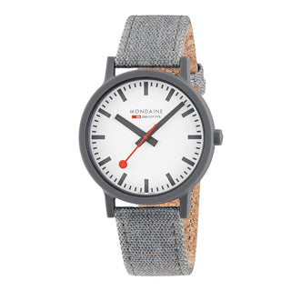 essence gray, 41mm, nachhaltige Uhr für Damen und Herren, MS1.41110.LU, Front view