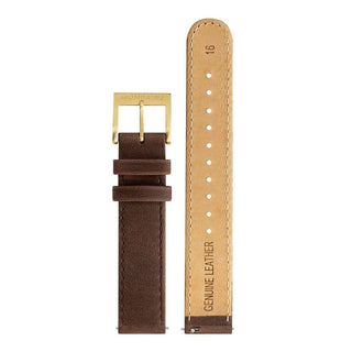 Braun Echtleder Armband, 16mm, FEM.3116.70R.4.K
