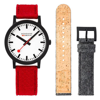 essence Set, 41 mm, nachhaltige Uhr für Damen und Herren, MS1.41110.LC.SET