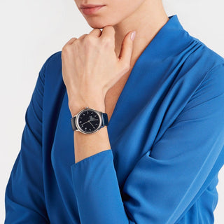 Discontinued I Mondaine Helvetica No1 Regular Bleu Marine MH1.R2240.LD