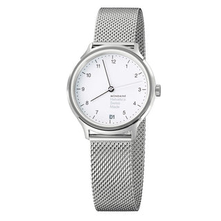 Discontinued I Helvetica Regular, 33mm, klassische Edelstahluhr, MH1.R1210.SM