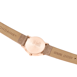 Helvetica Light, Braune Lederarmbanduhr, 26 mm