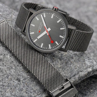 Classic, IP Grau Edelstahl, 40 mm, Frontansicht