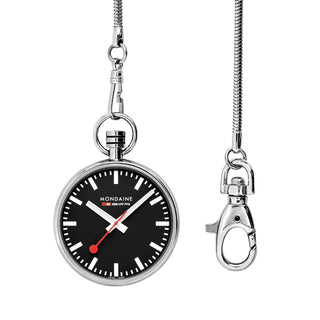 Pocket Watch, Stainless Steel, 43 mm	, Front view