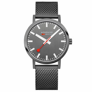 Classic, IP Grau Edelstahl, 40 mm	, Frontansicht