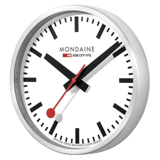 Wanduhr silber, 40cm, A995.CLOCK.16SBB