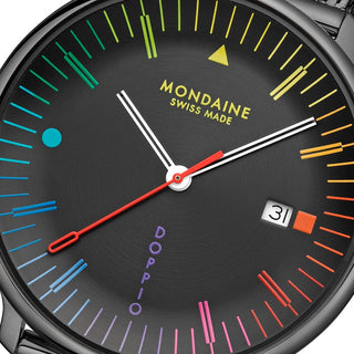 Doppio, Edelstahl, 41 mm	, Ziffernblatt