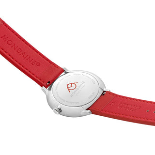 Doppio Solar, Rotes Veganes Apfelleder, 41 mm