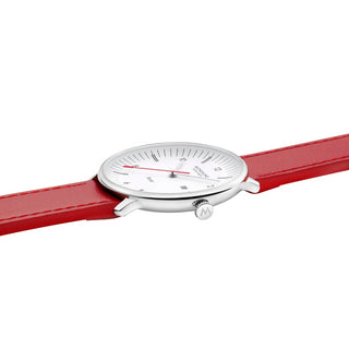 Doppio Solar, Rotes Veganes Apfelleder, 41 mm