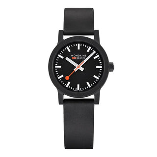 essence black, 32mm, vegane, nachhaltige Uhr, MS1.32120.RB, Front view