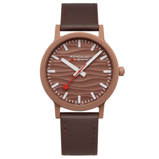 essence Mocha Limited Edition, Braunes Veganes Traubenleder, 41 mm	, Frontansicht