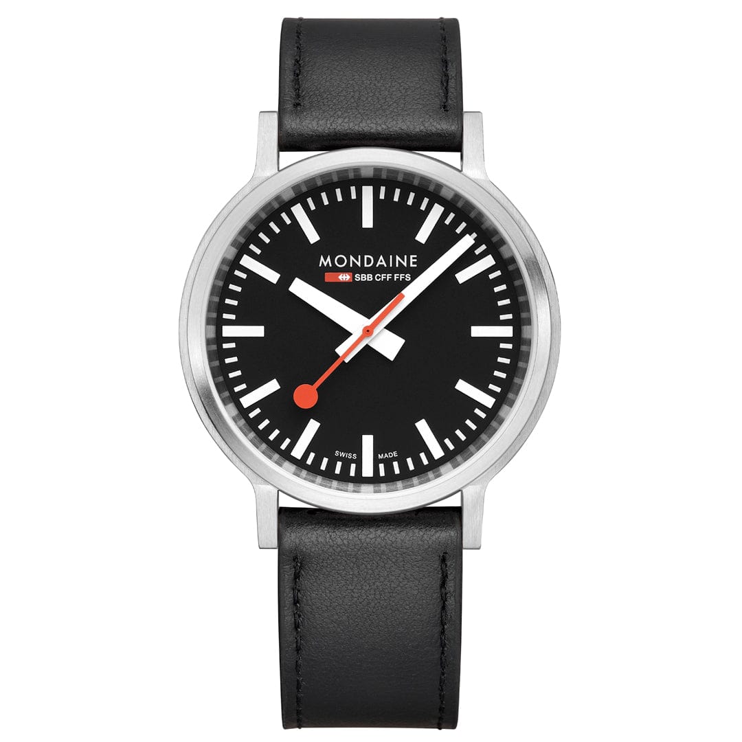stop2go, Veganes Traubenleder, 41 mm – Mondaine Schweiz