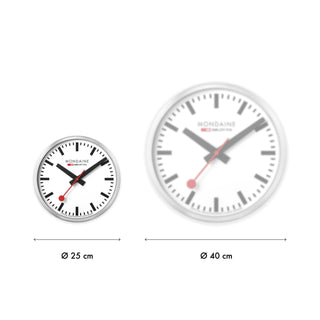 Kupferfarbene Wanduhr, 25 cm