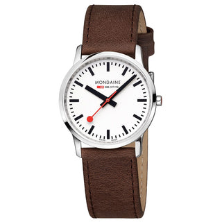 Simply Elegant, 36mm, brown leather watch, A400.30351.12SBG