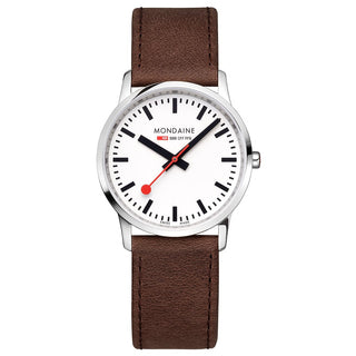 Simply Elegant, 36mm, brown leather watch, A400.30351.12SBG