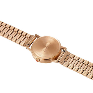 Classic, 36mm, Rose Gold Toned Uhr, A660.30314.16SBR, Ansicht des Gehäusebodens mit Mondaine Gravur