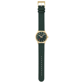 Classic, 36 mm, Waldgrüne goldene Uhr, A660.30314.60SBS, Frontansicht