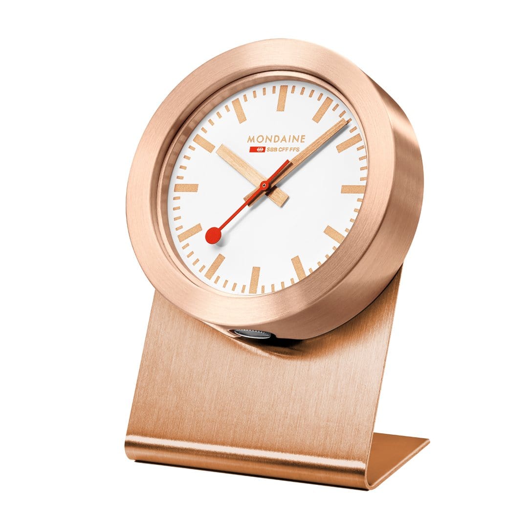 Magnet clock, 50mm, copper table and kitchen clock, A660.30318.82SBK –  Mondaine Schweiz