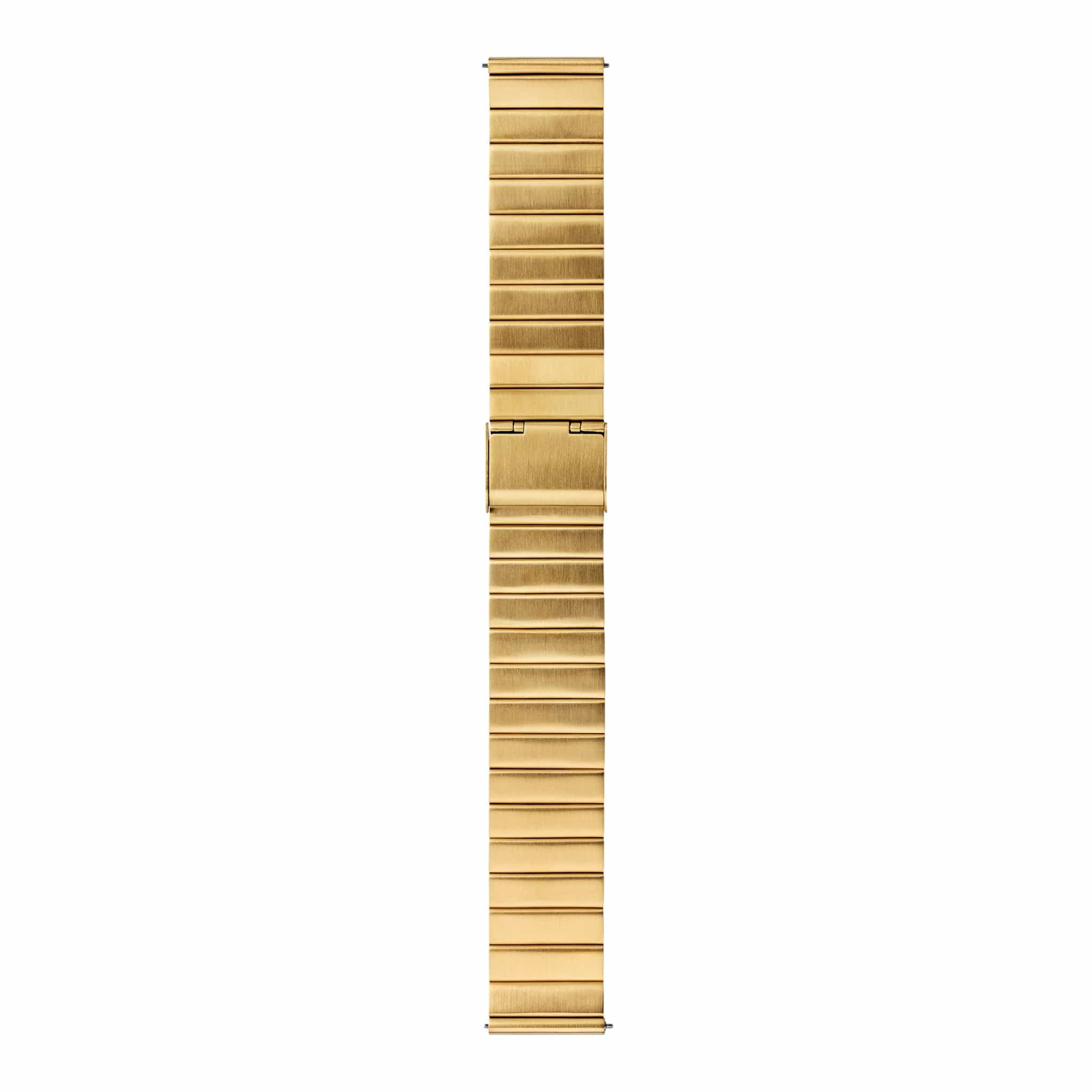 Stainless steel IP gold plated bracelet, 20 mm – Mondaine Schweiz