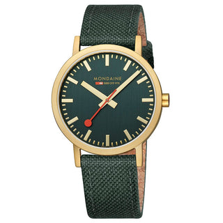 Classic, 40 mm, Waldgrüne goldene Uhr, A660.30360.60SBS, Frontansicht