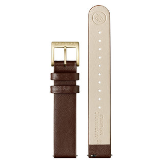 Braunes Veganes Trauben Leder Armband, 16 mm