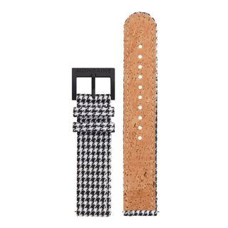 Textil Armband mit Korkfütterung, 20mm, FTM.3120.10B.K