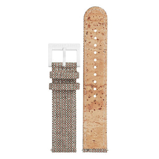 Textil Armband mit Korkfütterung, 20mm, FTM.3120.70A.K