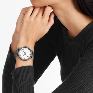 essence gray, 41mm, nachhaltige Uhr für Damen und Herren, MS1.41110.LU