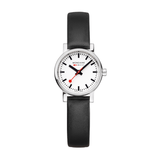 evo2, 26 mm, Schwarzes Veganes Trauben Leder Uhr, MSE.26110.LBV, Frontansicht