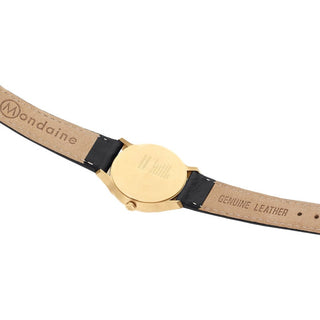 Discontinued I Helvetica Light, 26mm, schwarze Lederarmbanduhr, MH1.L1111.LB