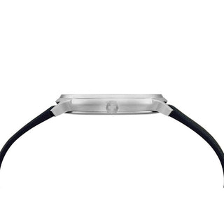 Discontinued I Helvetica Light, 38mm, schwarze Lederarmbanduhr, MH1.L2110.LD