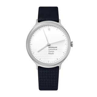 Discontinued I Helvetica Light, 38mm, schwarze Lederarmbanduhr, MH1.L2110.LD