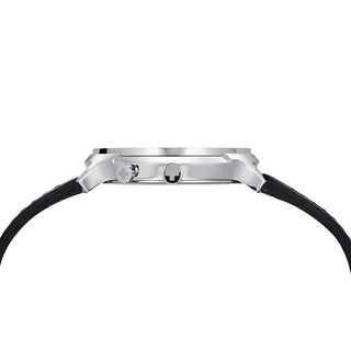 Discontinued I Helvetica Regular, 40mm, schwarze Lederarmbanduhr, MH1.R2020.LB